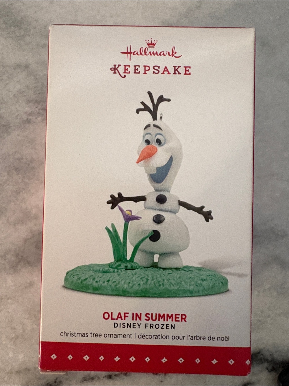 2015 Hallmark Olaf in Summer Ornament - White, Green, Orange